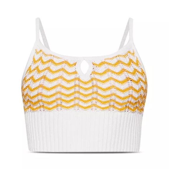 BCBGeneration Chevron-Knit Crop Top - Picture 3 of 12